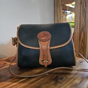 Dooney & Bourke Black and Tan Leather Bag